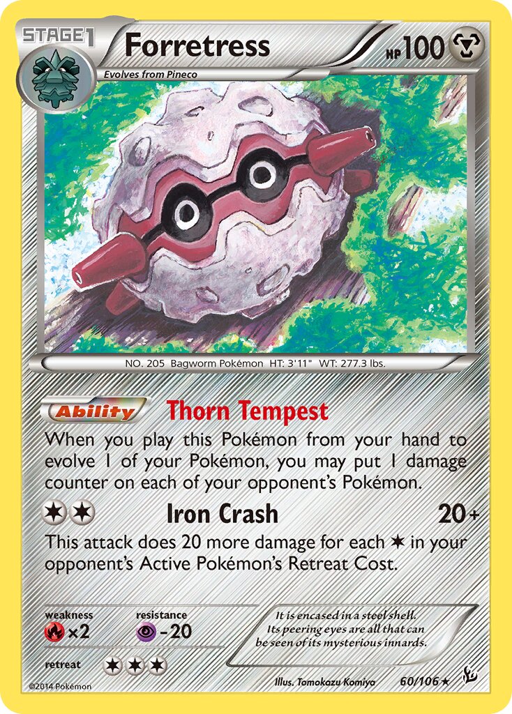 Forretress 060/110 — Flashfire (English Pokémon TCG card)