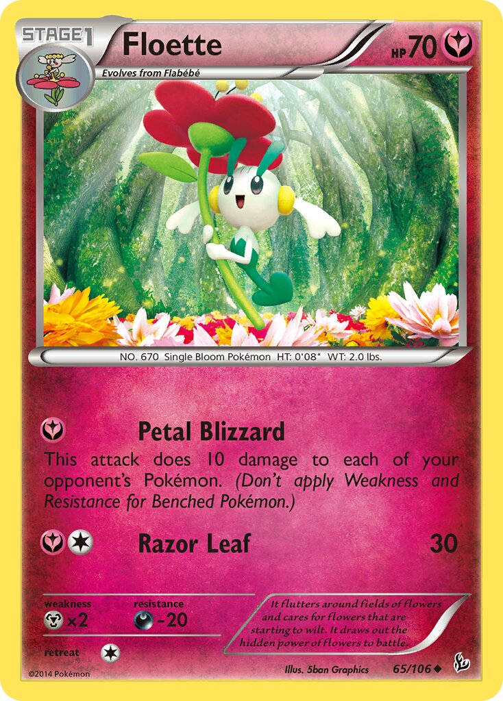 Floette 065/110 — Flashfire (English Pokémon TCG card)