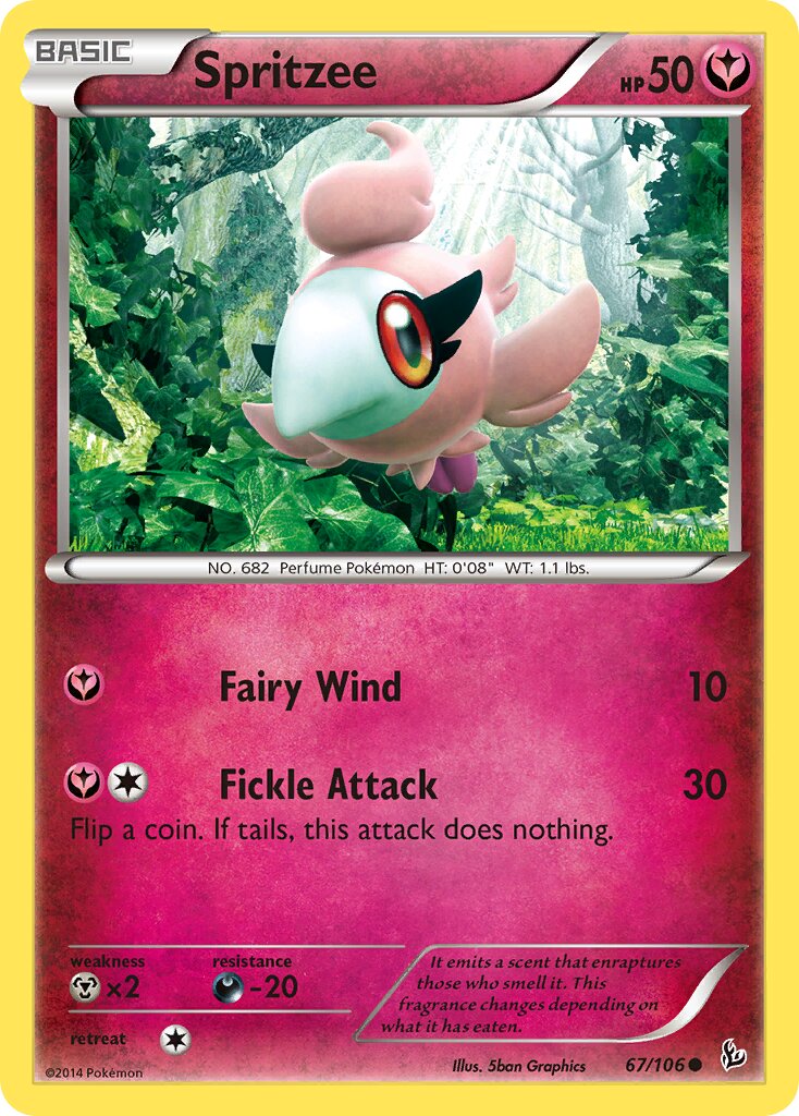 Spritzee 067/110 — Flashfire (English Pokémon TCG card)