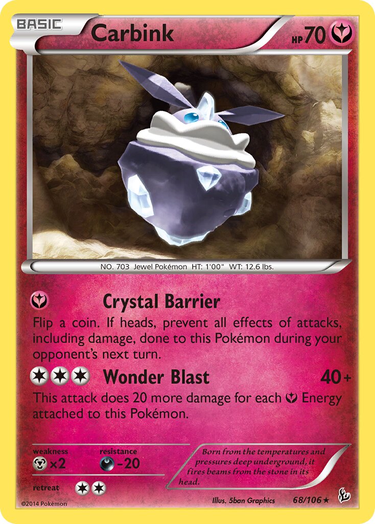 Carbink 068/110 — Flashfire (English Pokémon TCG card)