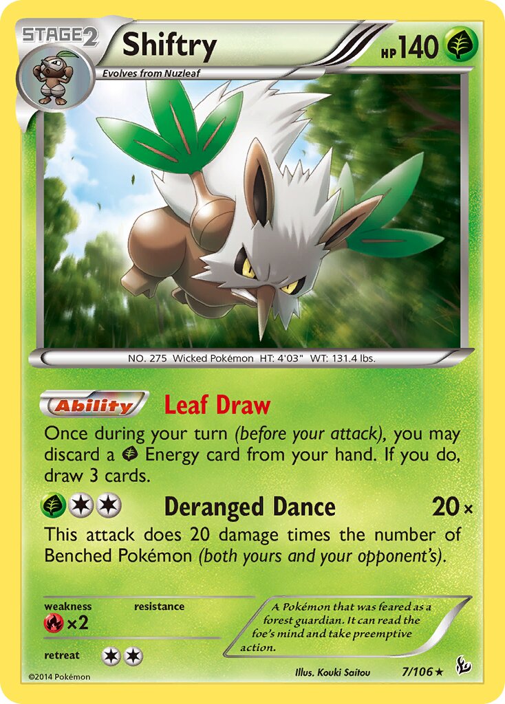 Shiftry 007/110 — Flashfire (English Pokémon TCG card)