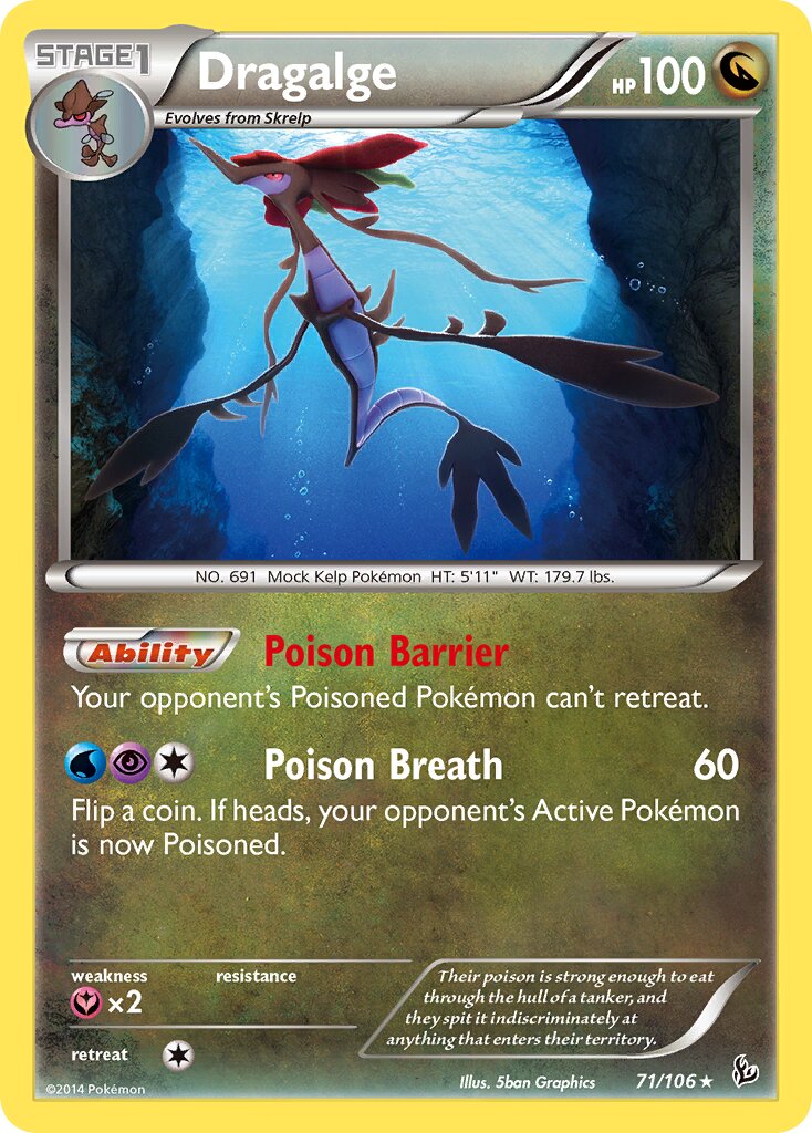 Dragalge 071/110 — Flashfire (English Pokémon TCG card)