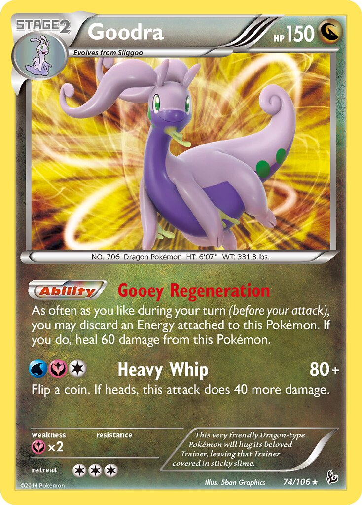 Goodra 074/110 — Flashfire (English Pokémon TCG card)