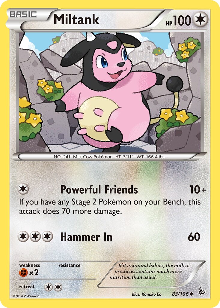 Miltank 083/110 — Flashfire (English Pokémon TCG card)