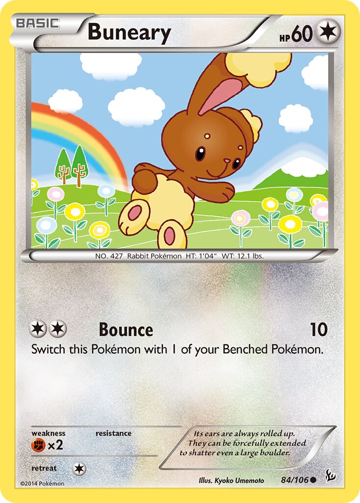 Buneary 084/110 — Flashfire (English Pokémon TCG card)