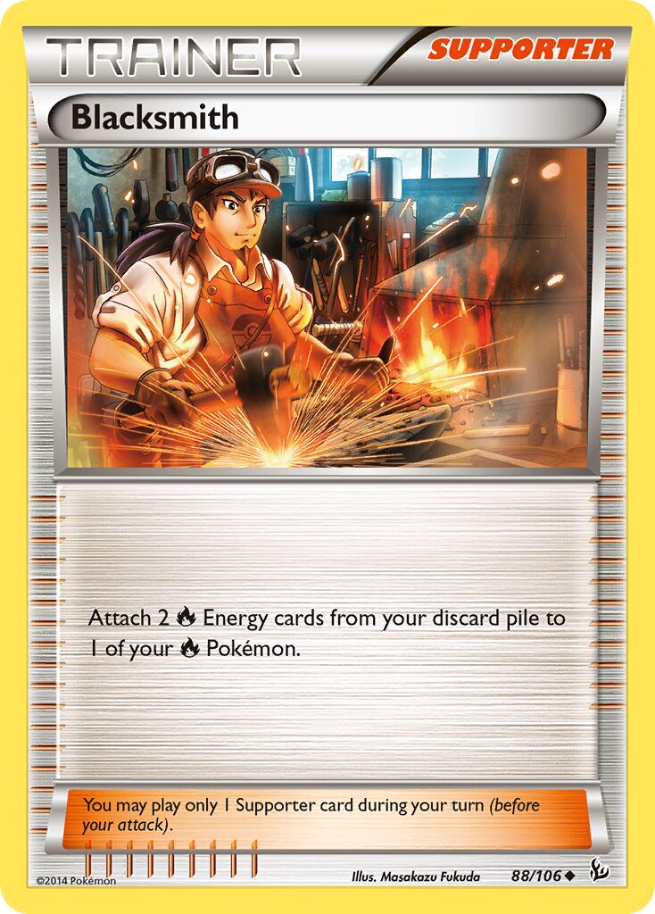 Blacksmith 088/110 — Flashfire (English Pokémon TCG card)