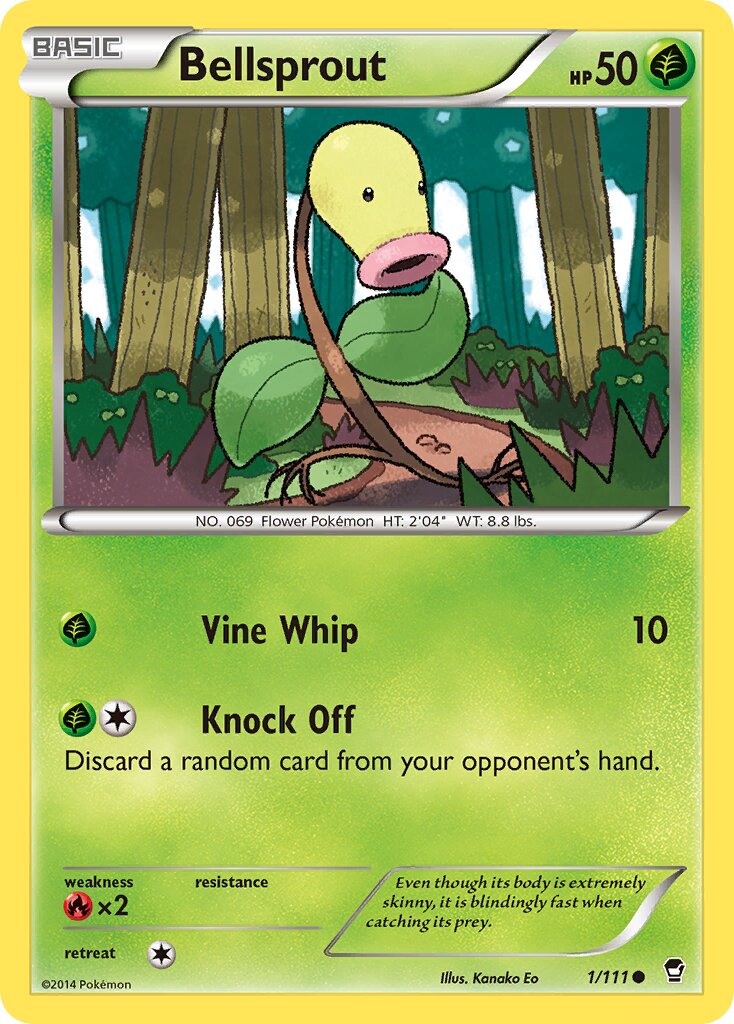 Bellsprout 001/114 — Furious Fists (English Pokémon TCG card)