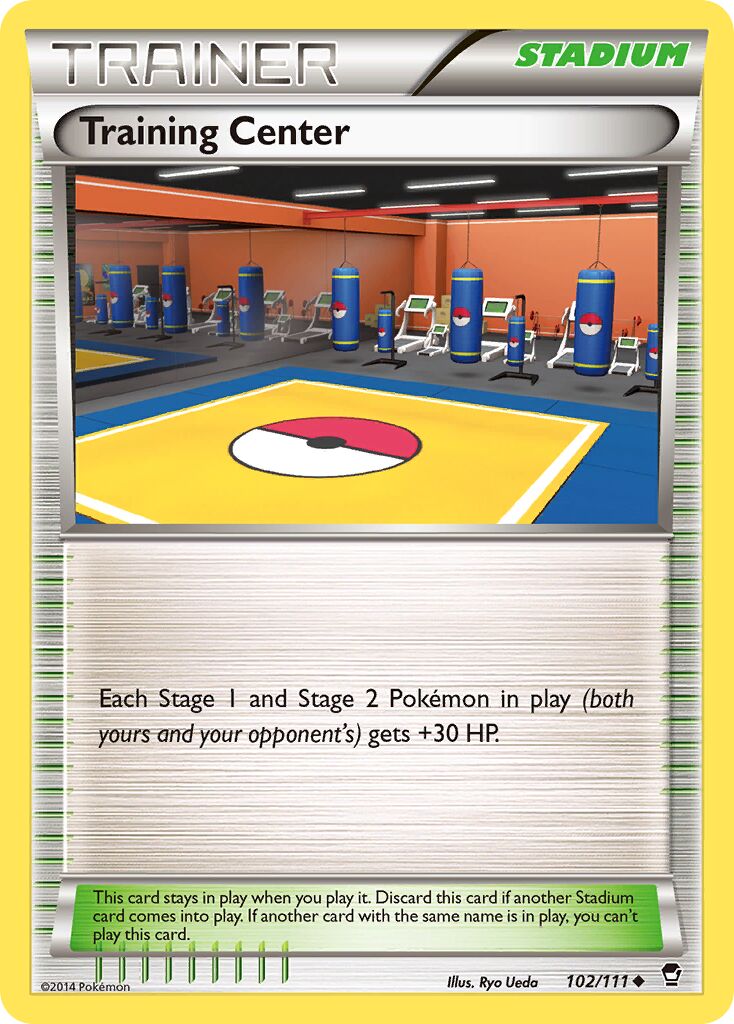 Training Center 102/114 — Furious Fists (English Pokémon TCG card)