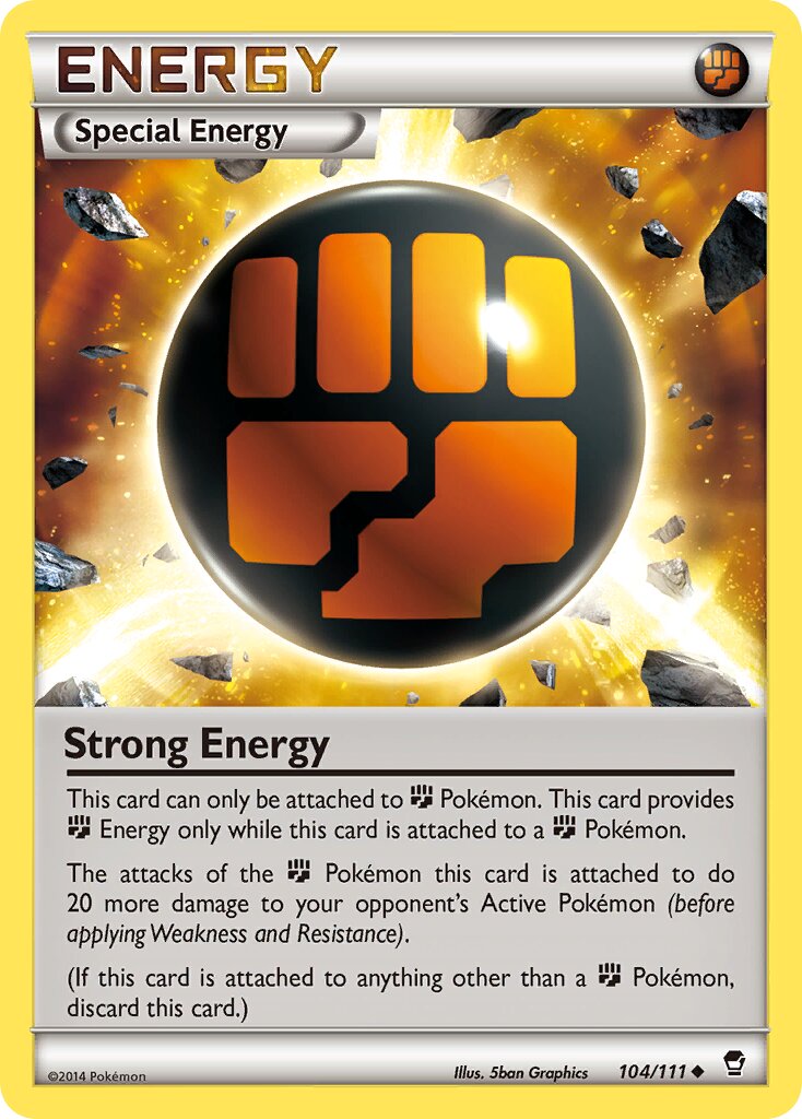 Strong Energy 104/114 — Furious Fists (English Pokémon TCG card)