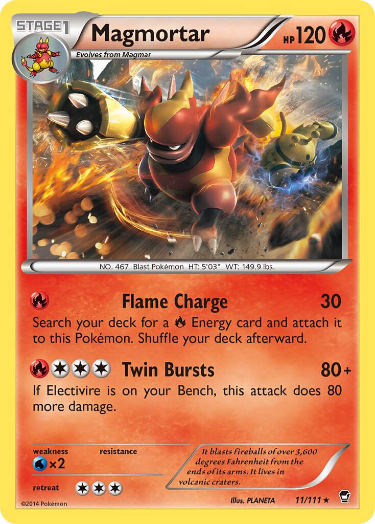 Magmortar 011/114 — Furious Fists (English Pokémon TCG card)