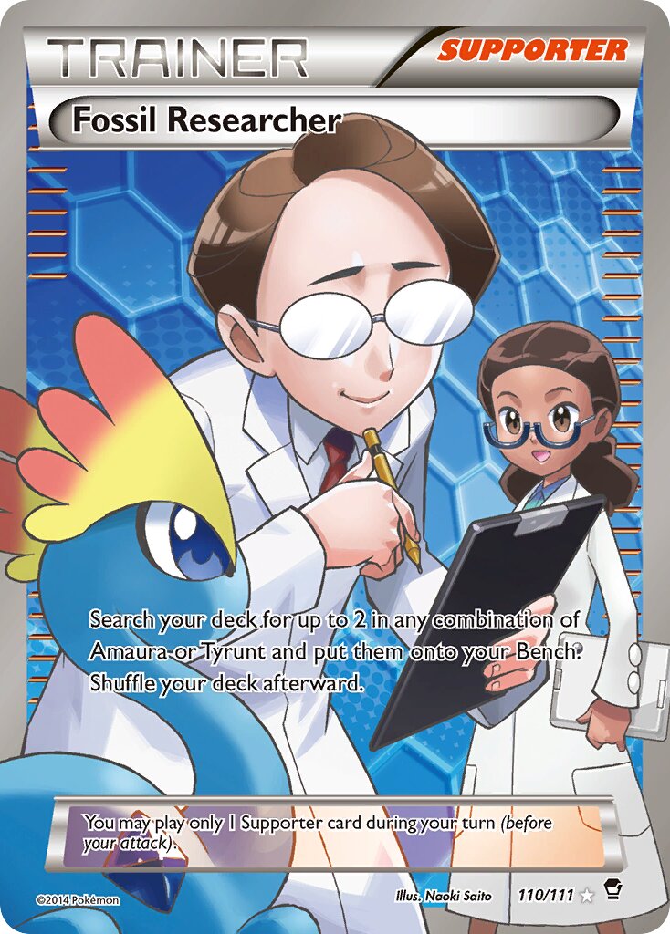 Fossil Researcher 110/114 — Furious Fists (English Pokémon TCG card)