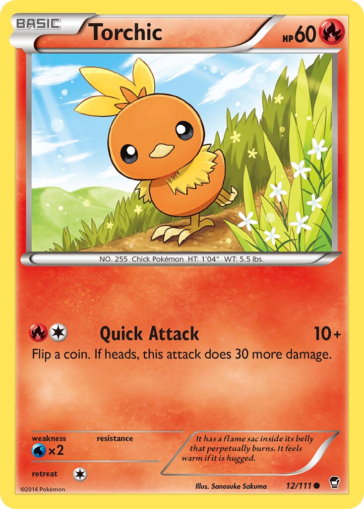 Torchic 012/114 — Furious Fists (English Pokémon TCG card)