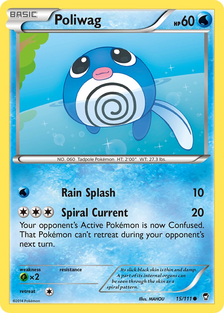 Poliwag 015/114 — Furious Fists (English Pokémon TCG card)