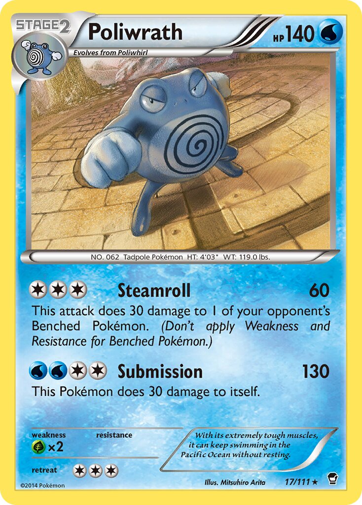 Poliwrath 017/114 — Furious Fists (English Pokémon TCG card)