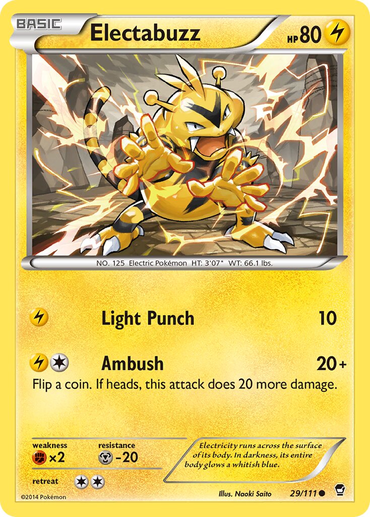 Electabuzz 029/114 — Furious Fists (English Pokémon TCG card)