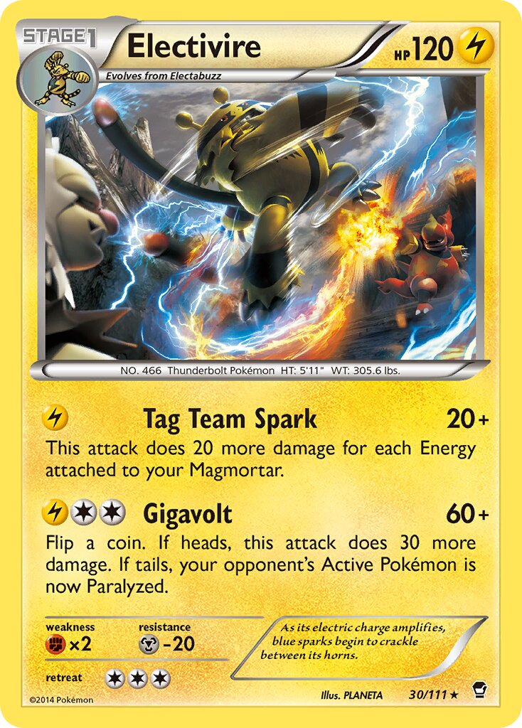 Electivire 030/114 — Furious Fists (English Pokémon TCG card)