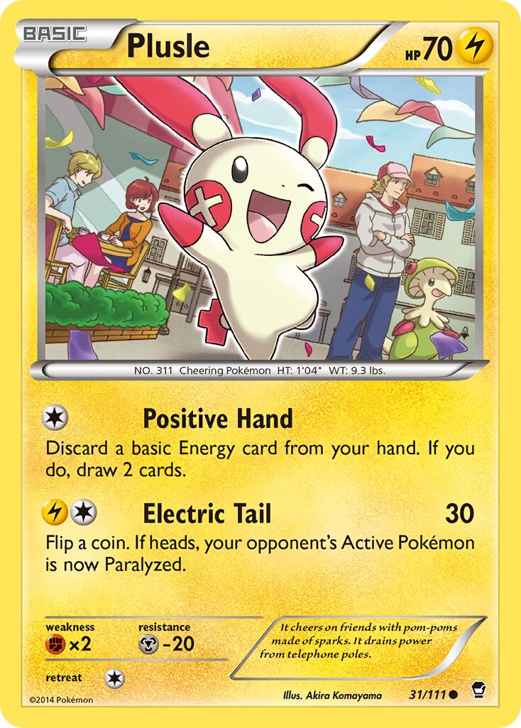 Plusle 031/114 — Furious Fists (English Pokémon TCG card)