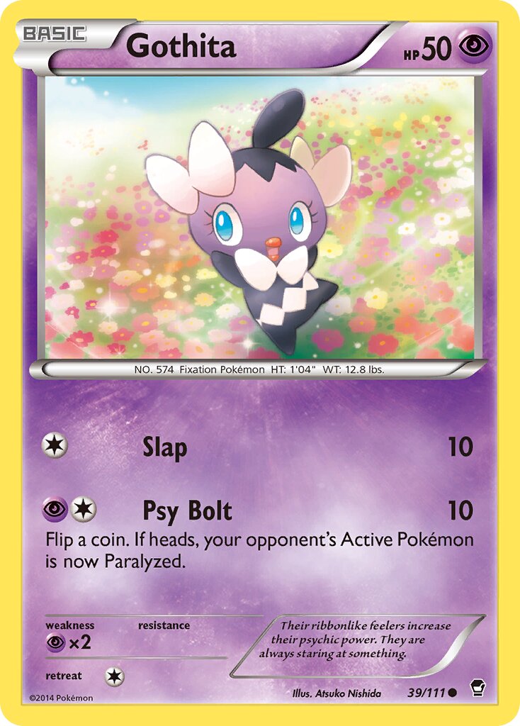 Gothita 039/114 — Furious Fists (English Pokémon TCG card)
