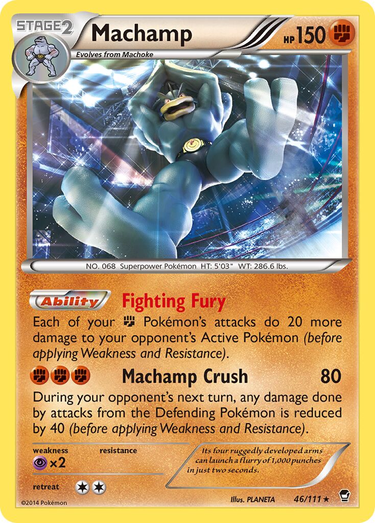 Machamp 046/114 — Furious Fists (English Pokémon TCG card)