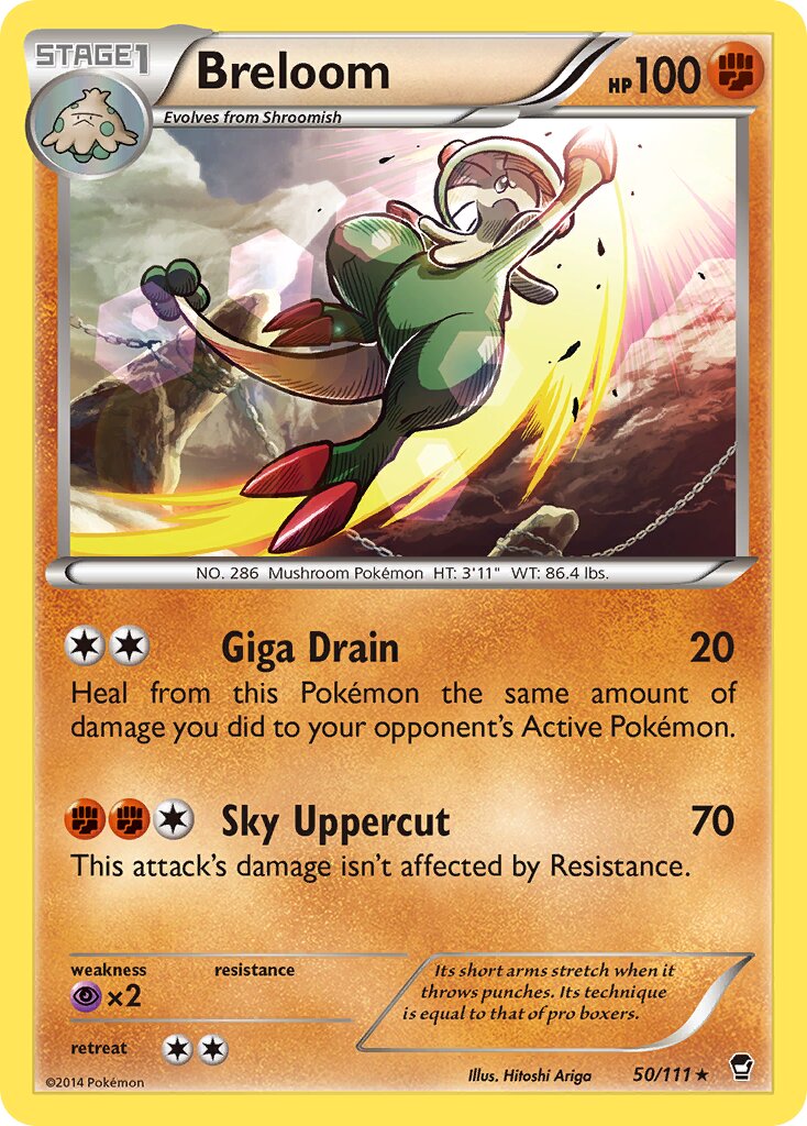 Breloom 050/114 — Furious Fists (English Pokémon TCG card)