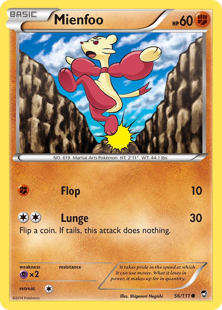 Mienfoo 056/114 — Furious Fists (English Pokémon TCG card)