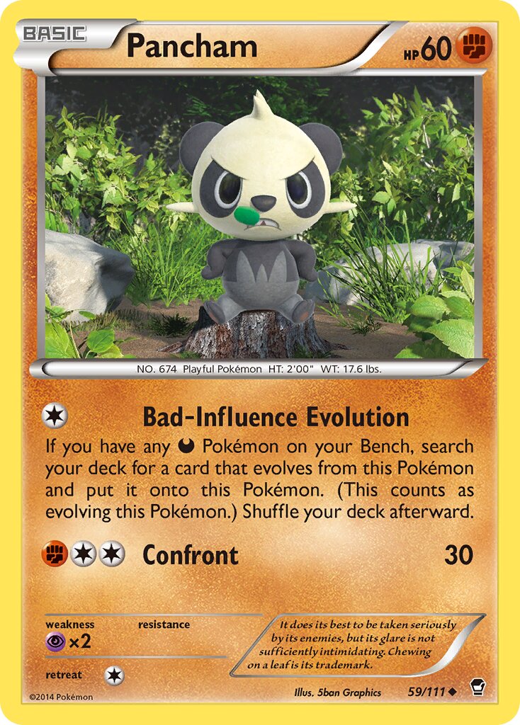 Pancham 059/114 — Furious Fists (English Pokémon TCG card)