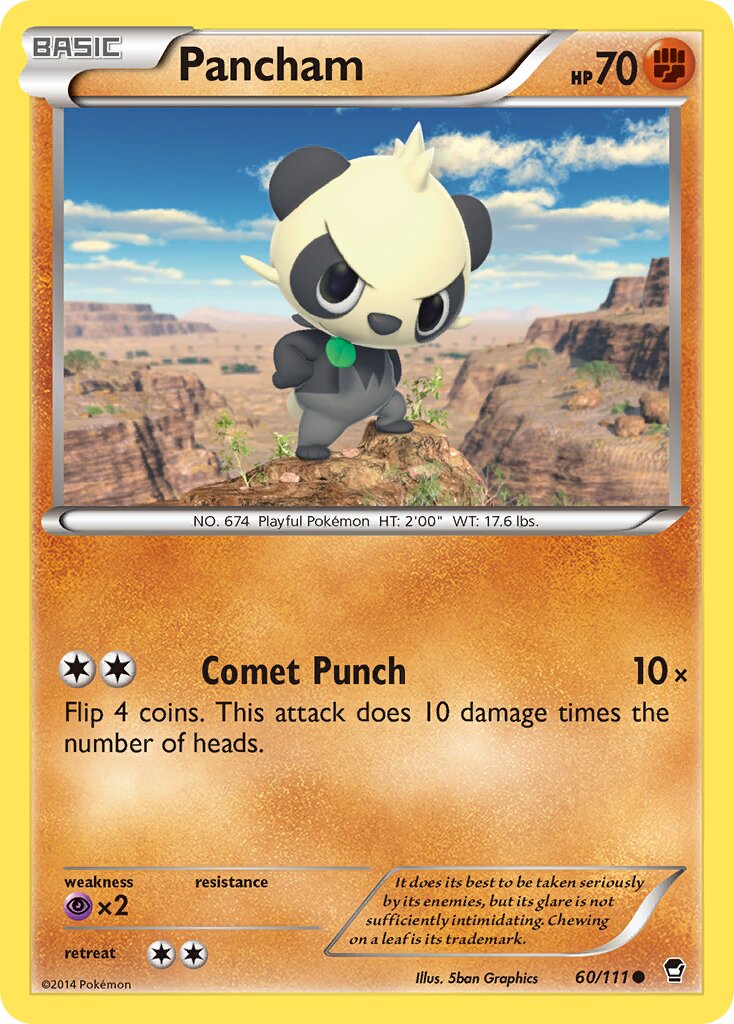 Pancham 060/114 — Furious Fists (English Pokémon TCG card)