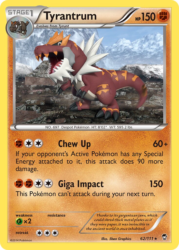 Tyrantrum 062/114 — Furious Fists (English Pokémon TCG card)