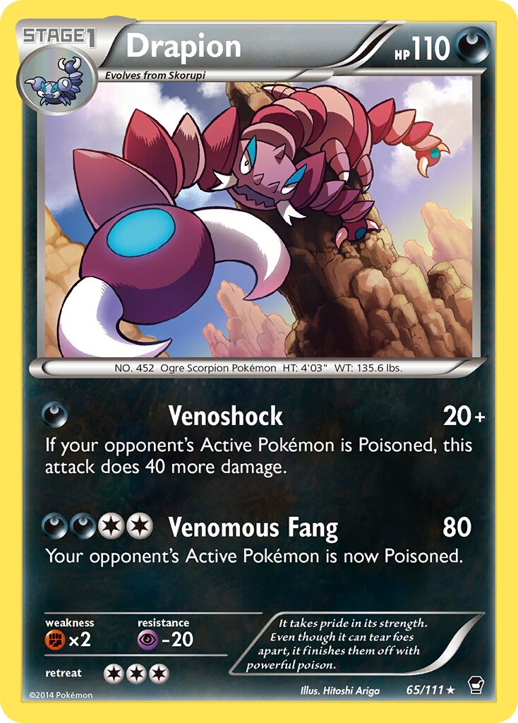 Drapion 065/114 — Furious Fists (English Pokémon TCG card)