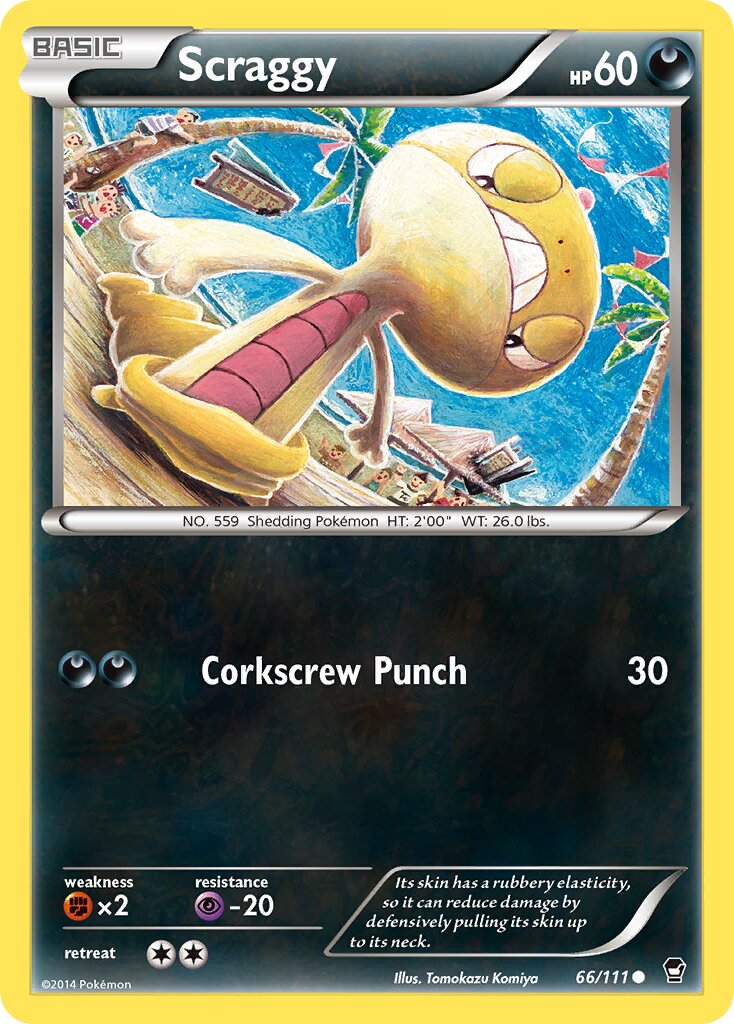 Scraggy 066/114 — Furious Fists (English Pokémon TCG card)