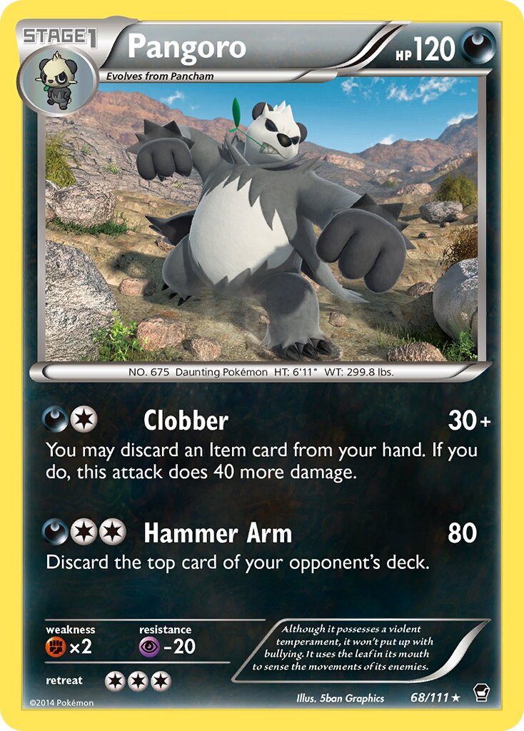 Pangoro 068/114 — Furious Fists (English Pokémon TCG card)