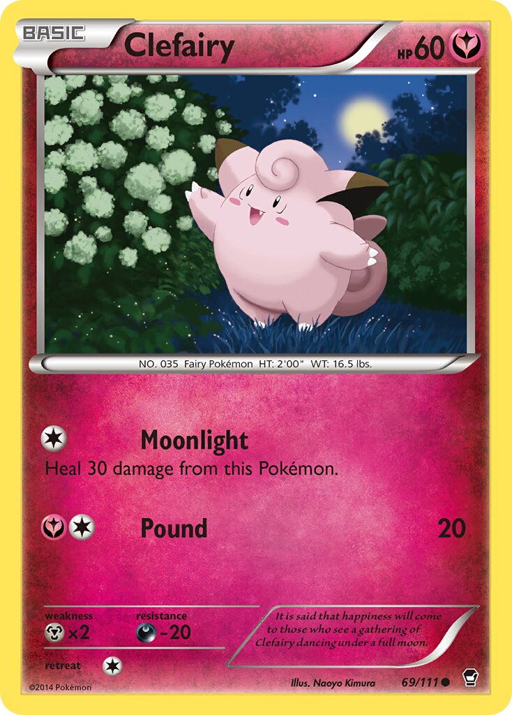 Clefairy 069/114 — Furious Fists (English Pokémon TCG card)