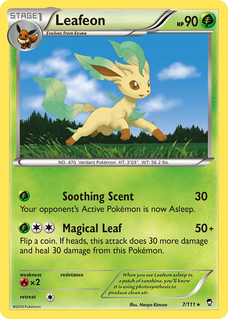 Leafeon 007/114 — Furious Fists (English Pokémon TCG card)
