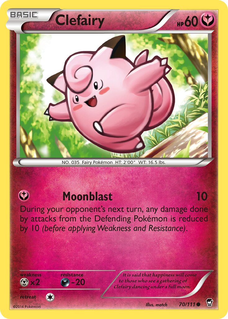 Clefairy 070/114 — Furious Fists (English Pokémon TCG card)