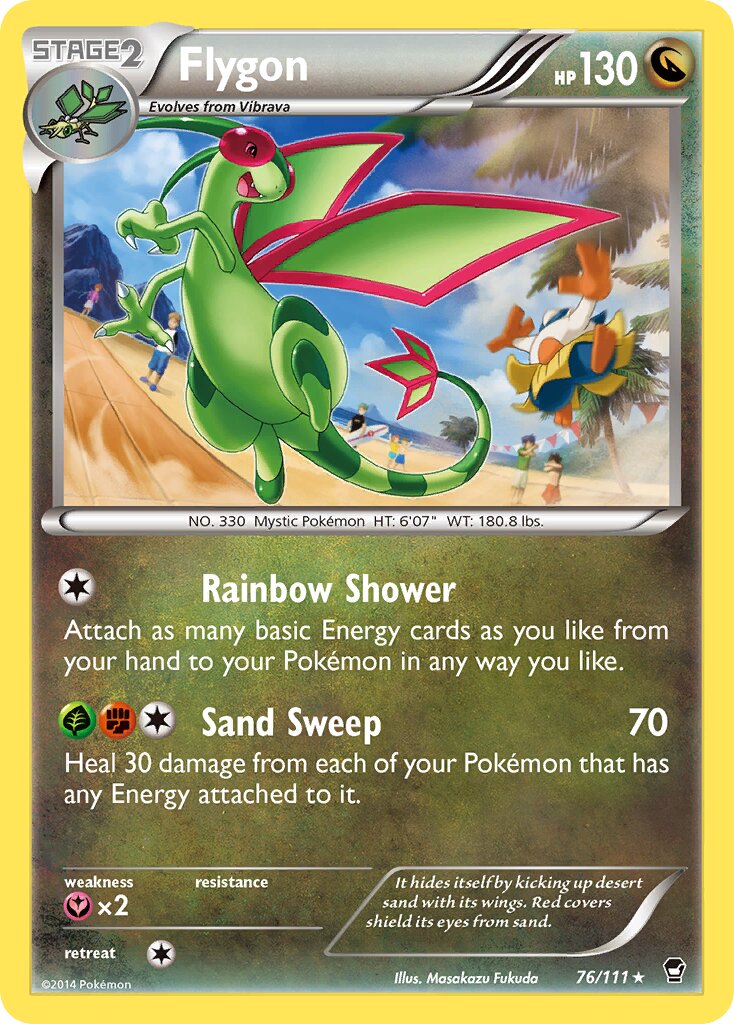 Flygon 076/114 — Furious Fists (English Pokémon TCG card)