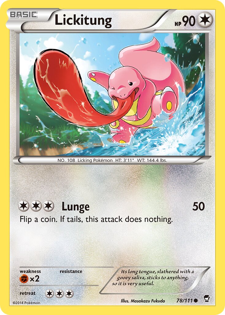 Lickitung 078/114 — Furious Fists (English Pokémon TCG card)