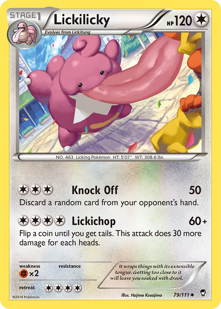 Lickilicky 079/114 — Furious Fists (English Pokémon TCG card)