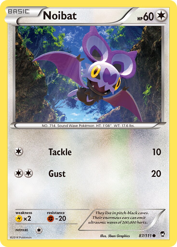 Noibat 087/114 — Furious Fists (English Pokémon TCG card)