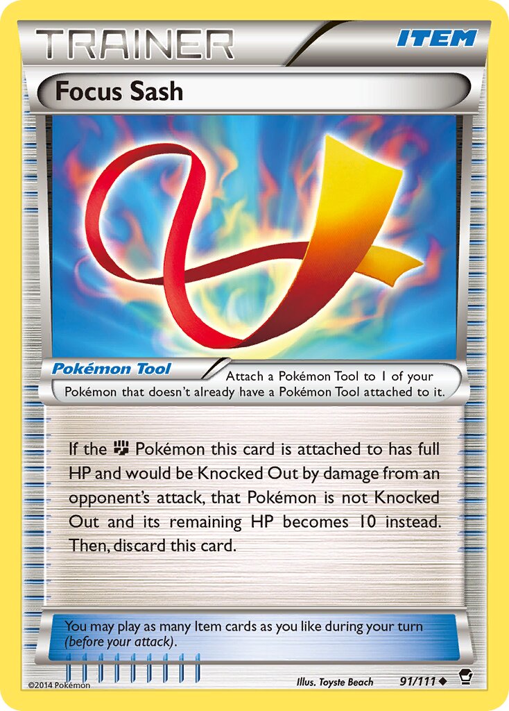 Focus Sash 091/114 — Furious Fists (English Pokémon TCG card)
