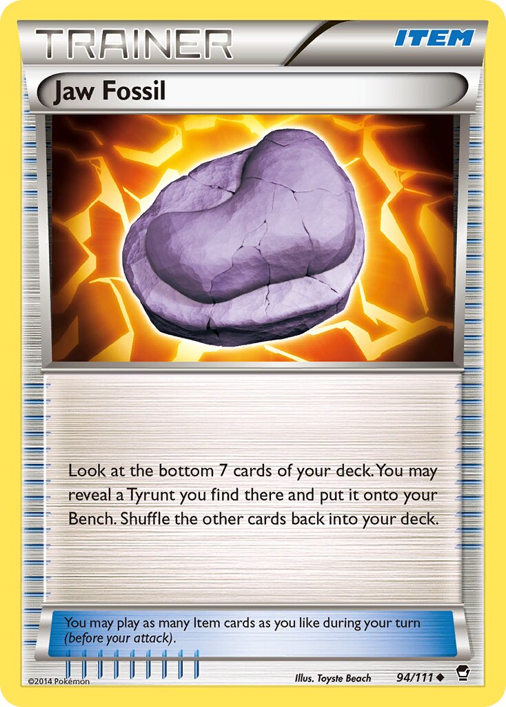 Jaw Fossil 094/114 — Furious Fists (English Pokémon TCG card)