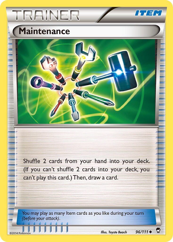 Maintenance 096/114 — Furious Fists (English Pokémon TCG card)