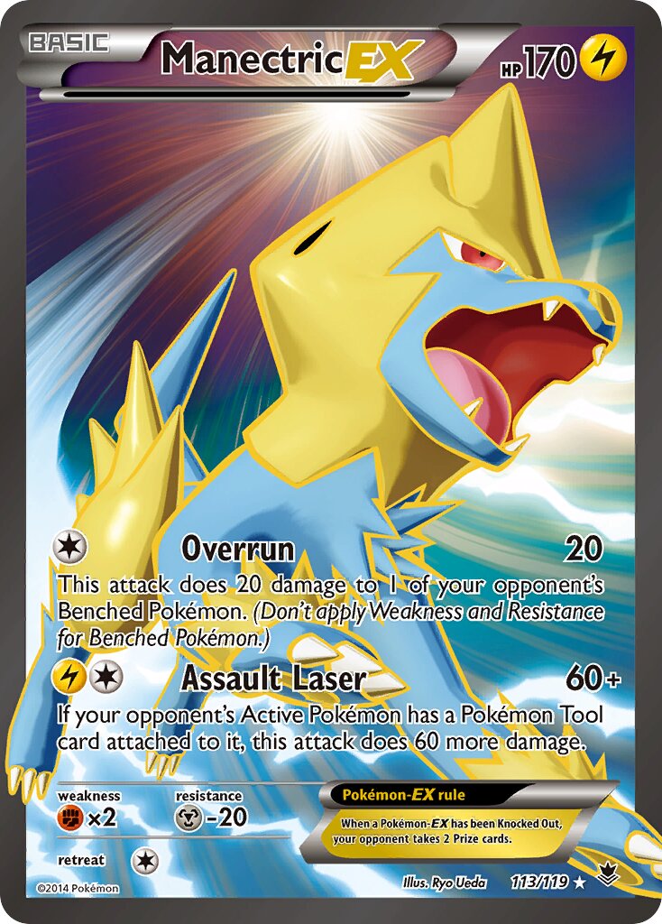 Manectric-EX 113/124 — Phantom Forces (English Pokémon TCG card)