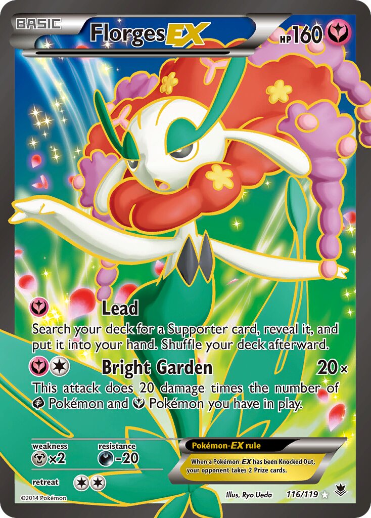 Florges-EX 116/124 — Phantom Forces (English Pokémon TCG card)