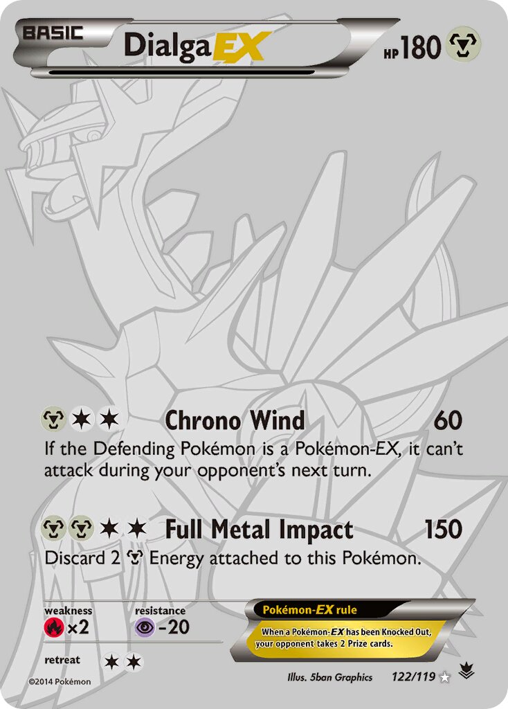 Dialga-EX 122/124 — Phantom Forces (English Pokémon TCG card)