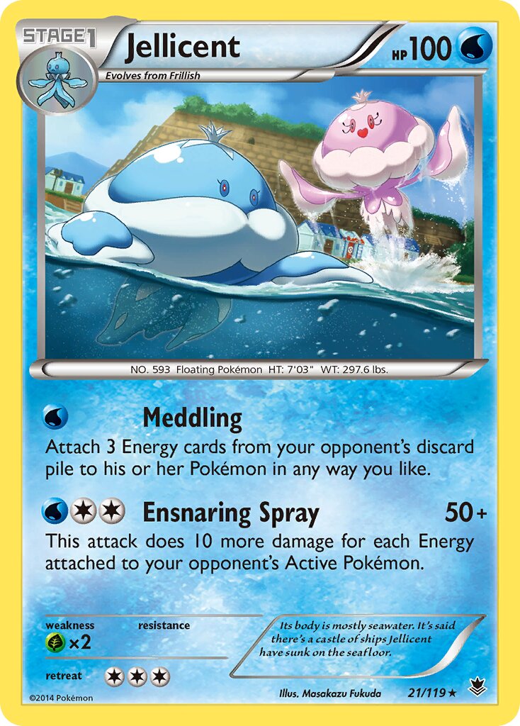 Jellicent 021/124 — Phantom Forces (English Pokémon TCG card)