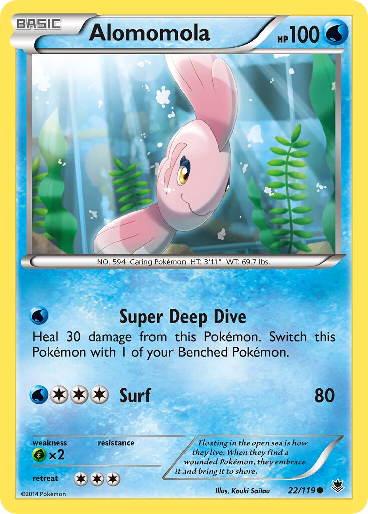 Alomomola 022/124 — Phantom Forces (English Pokémon TCG card)