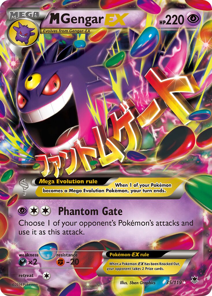 M Gengar-EX 035/124 — Phantom Forces (English Pokémon TCG card)