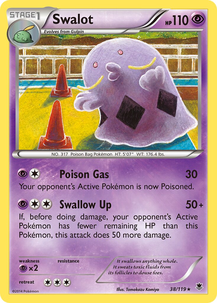 Swalot 038/124 — Phantom Forces (English Pokémon TCG card)