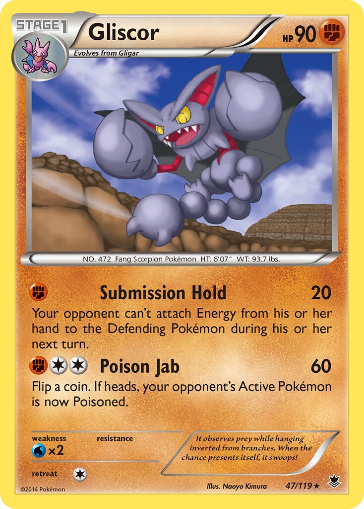 Gliscor 047/124 — Phantom Forces (English Pokémon TCG card)
