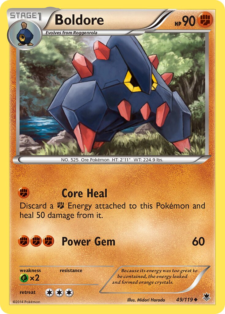 Boldore 049/124 — Phantom Forces (English Pokémon TCG card)